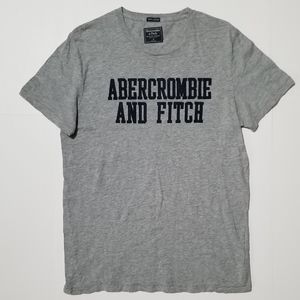 Abercrombie & Fitch gray with navy embroidery